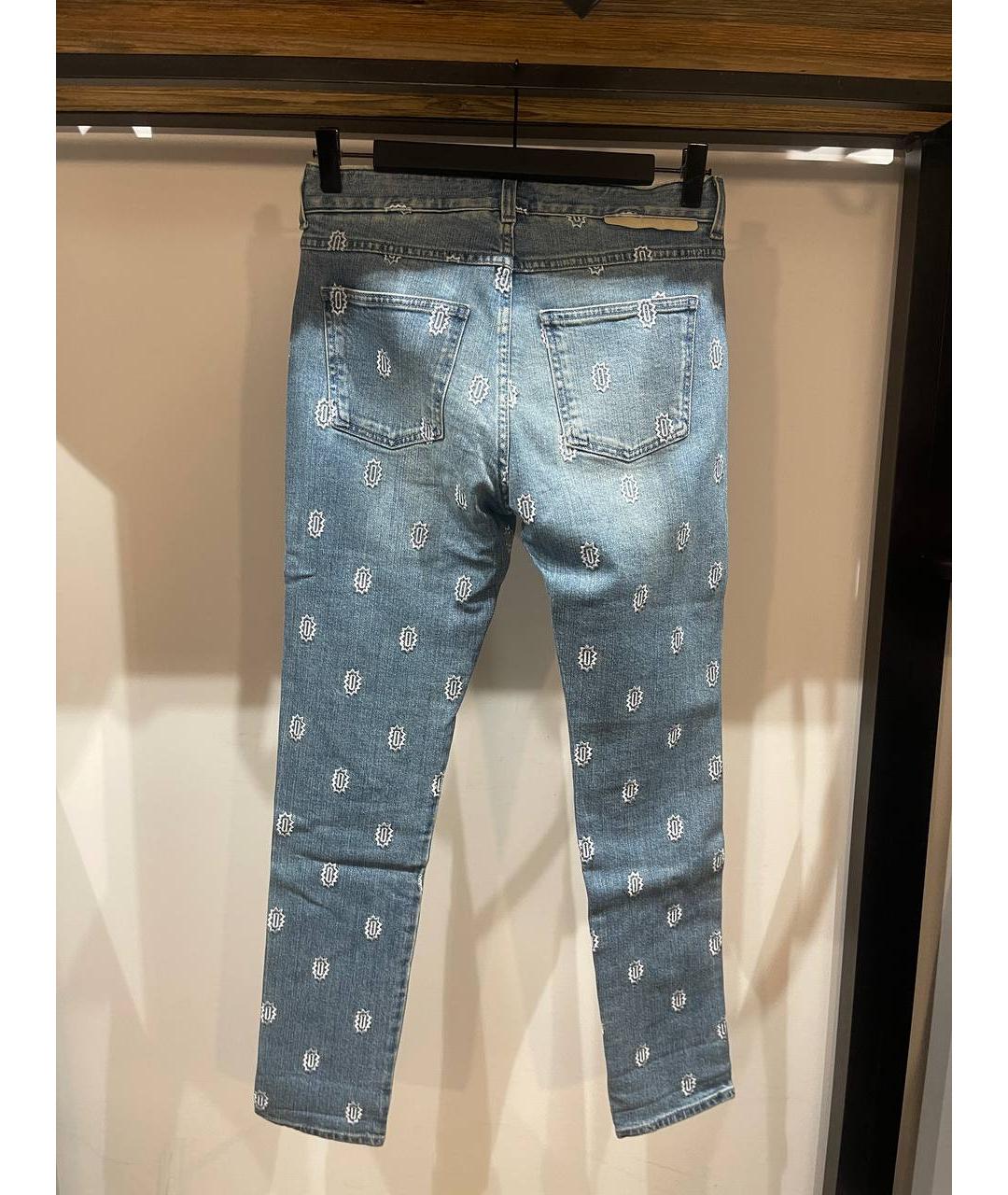 STELLA MCCARTNEY Голубые хлопковые прямые джинсы, фото 2