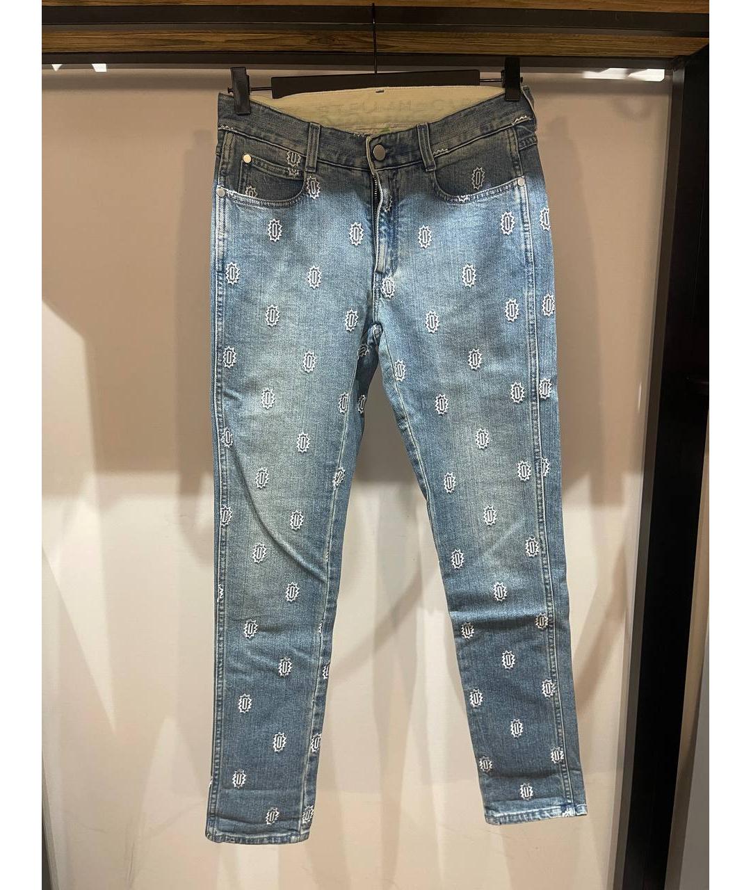 STELLA MCCARTNEY Голубые хлопковые прямые джинсы, фото 6