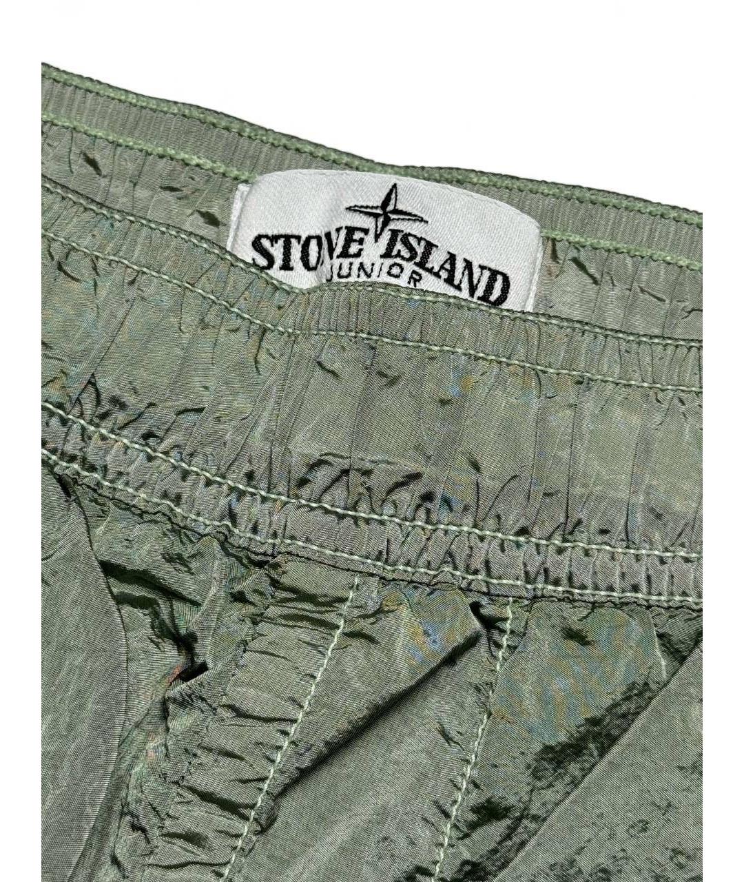 STONE ISLAND JUNIOR Хаки брюки и шорты, фото 2