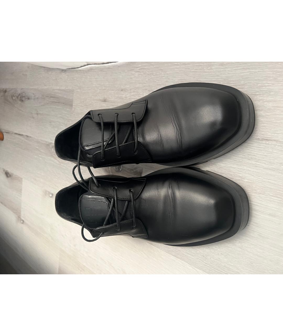 GIVENCHY Черные кожаные низкие ботинки, фото 3