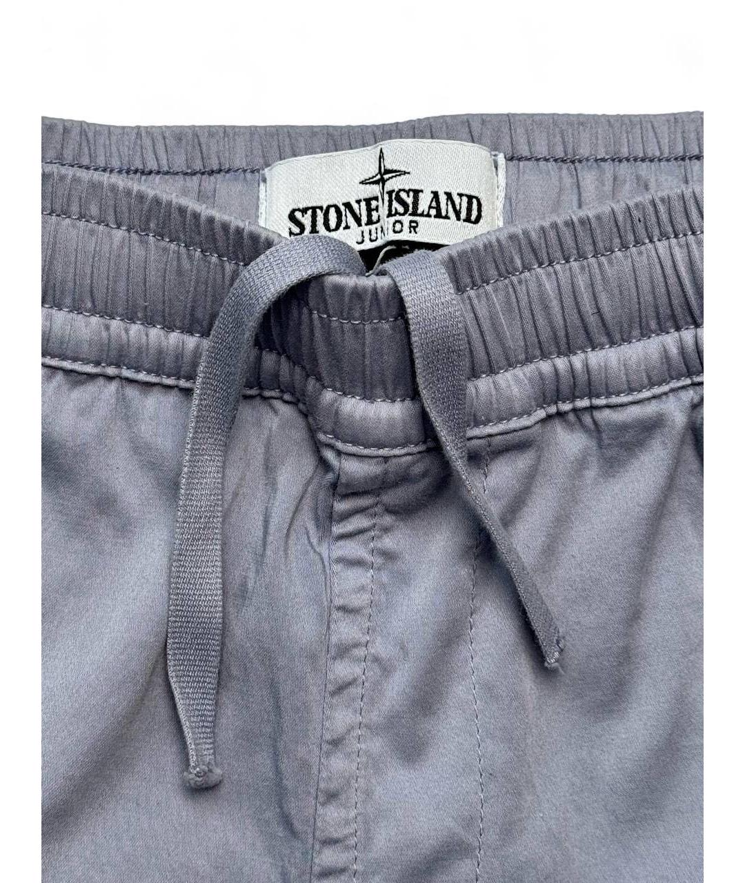 STONE ISLAND JUNIOR Серые брюки и шорты, фото 3