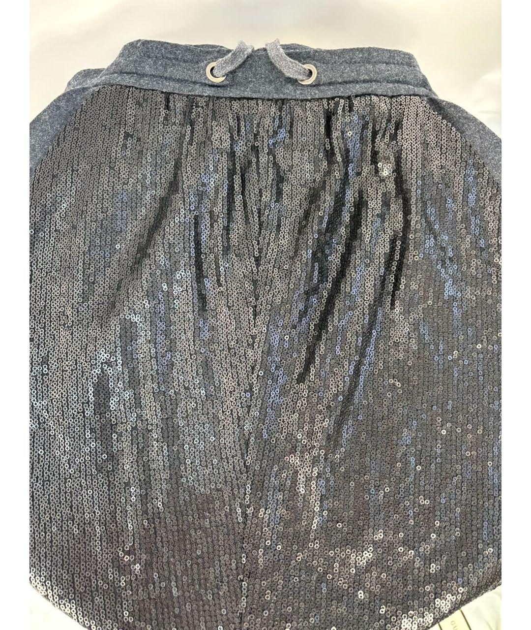 BRUNELLO CUCINELLI Черная юбка мини, фото 3