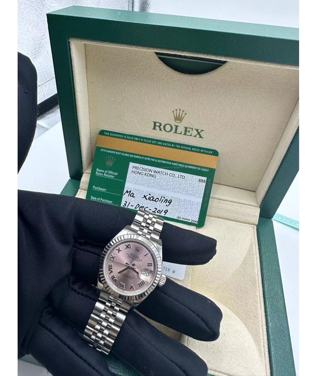 ROLEX Серебряные металлические часы, фото 3