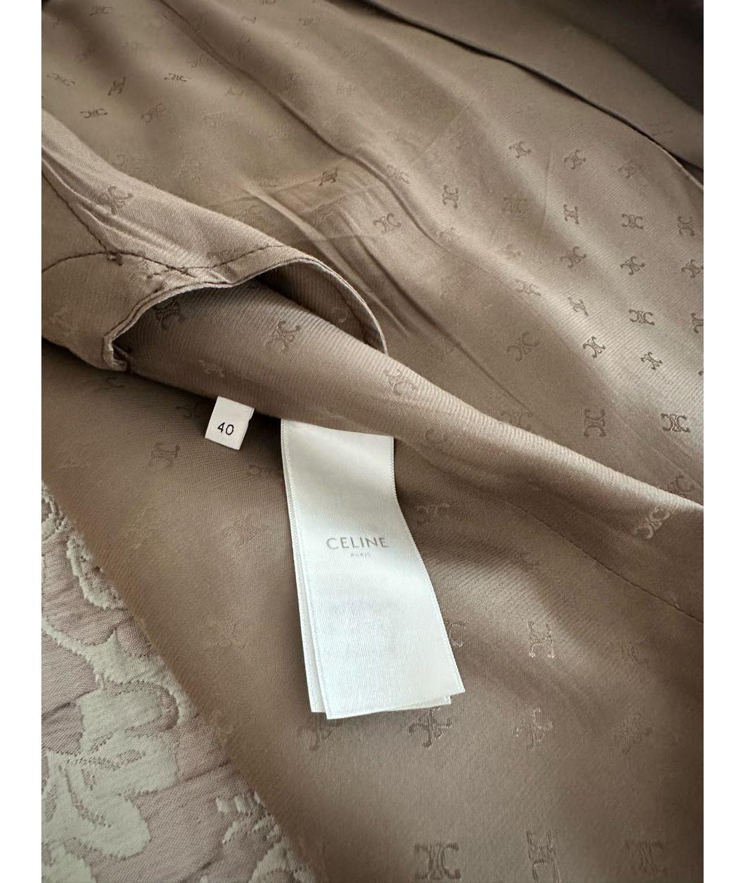 CELINE PRE-OWNED Коричневый шерстяной костюм с юбками, фото 4
