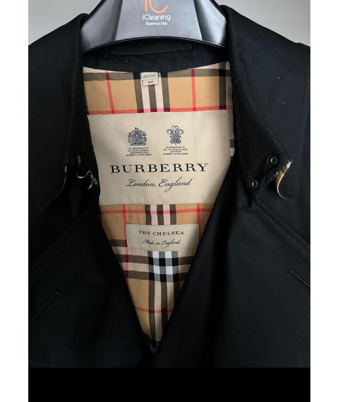 BURBERRY Черный тренч / плащ, фото 2