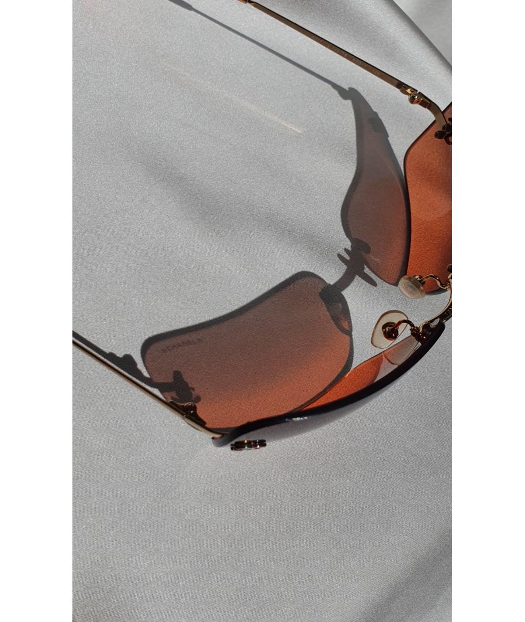 CHANEL PRE-OWNED Красные пластиковые солнцезащитные очки, фото 3