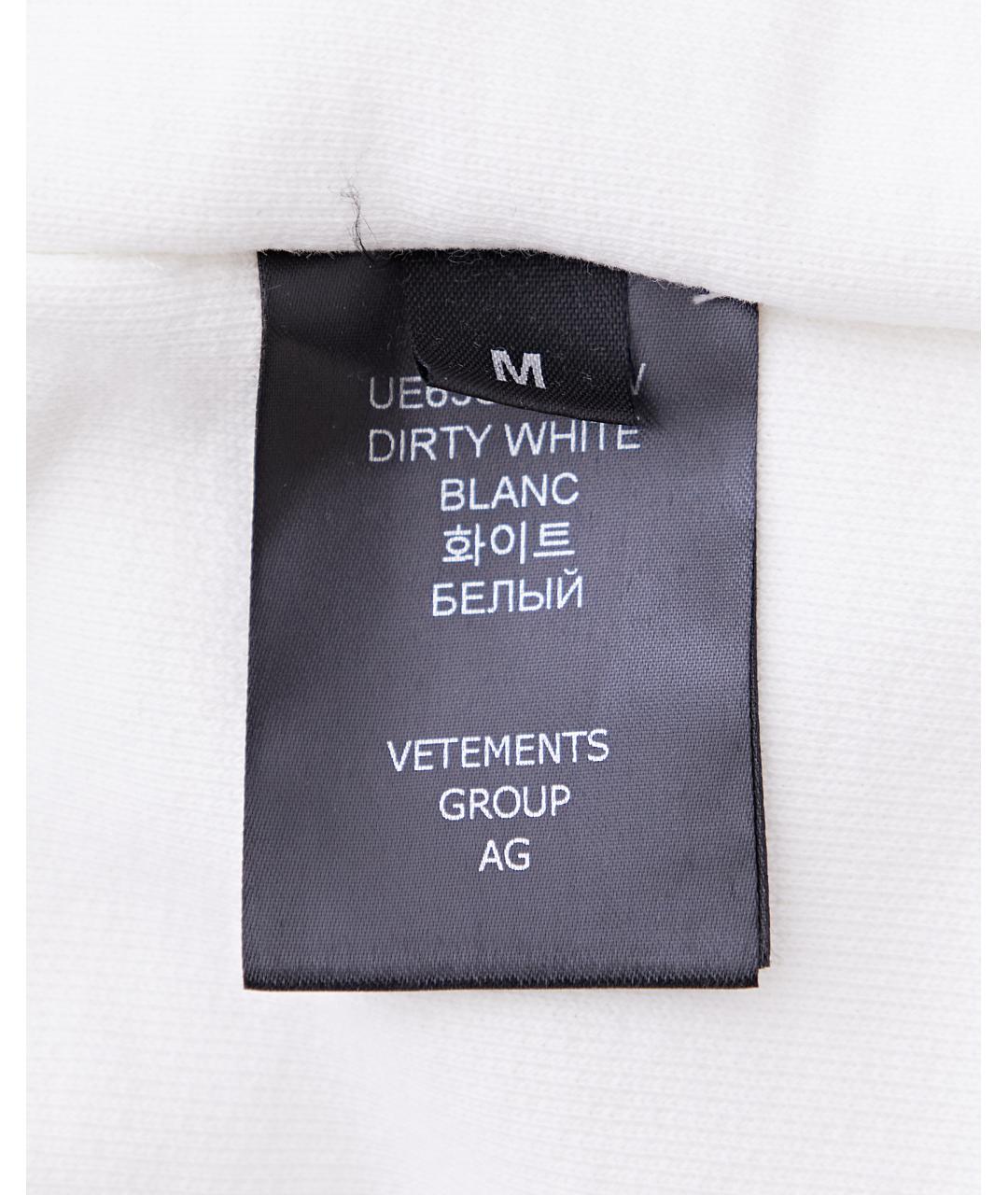 VETEMENTS Белые хлопковые повседневные брюки, фото 8