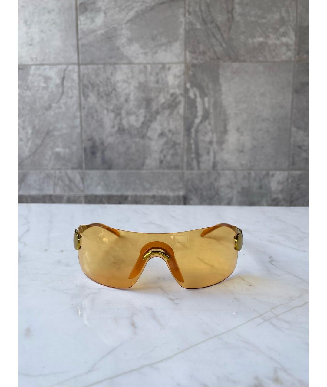 CHRISTIAN DIOR PRE-OWNED Оранжевое металлические солнцезащитные очки, фото 8