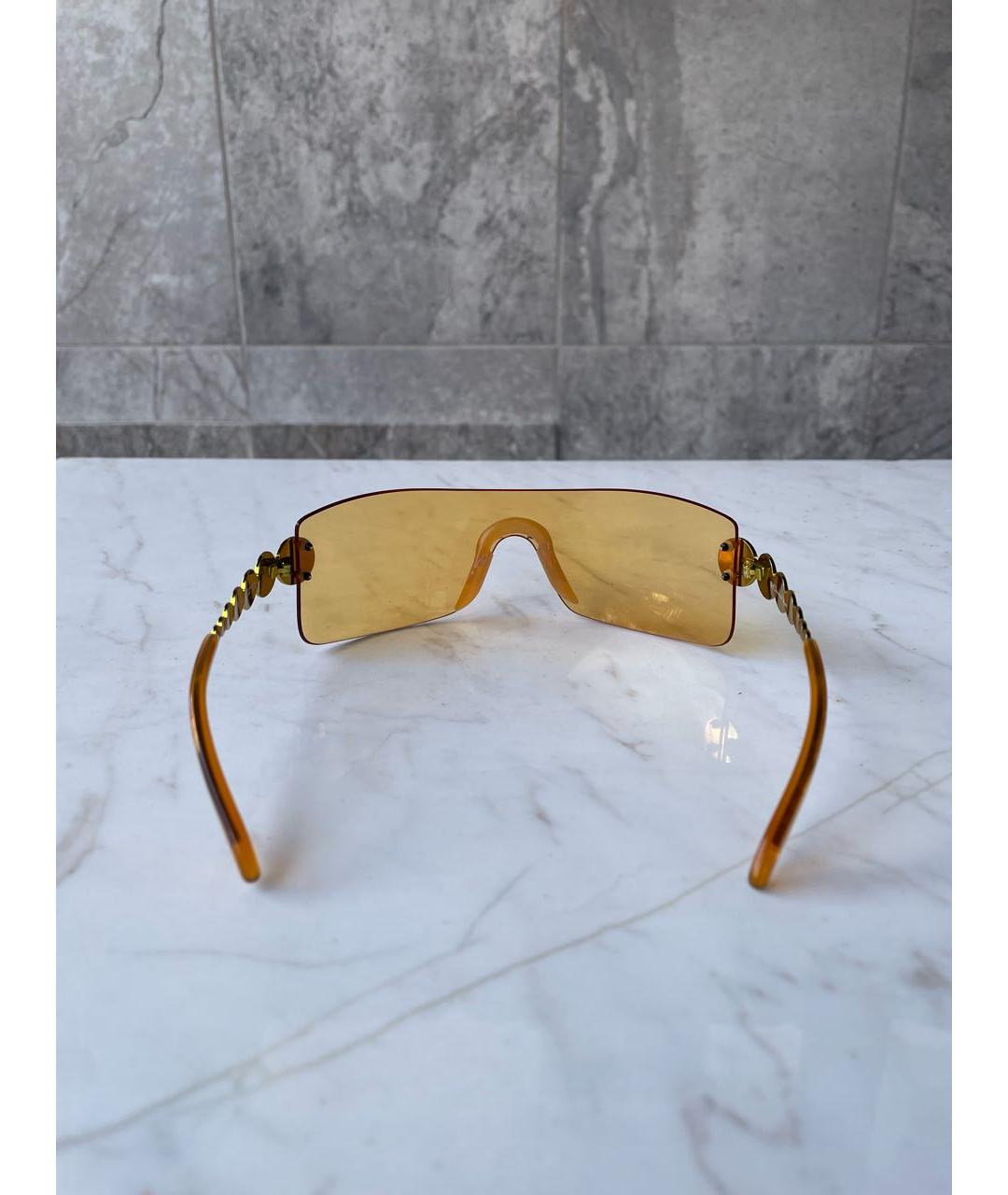 CHRISTIAN DIOR PRE-OWNED Оранжевое металлические солнцезащитные очки, фото 5