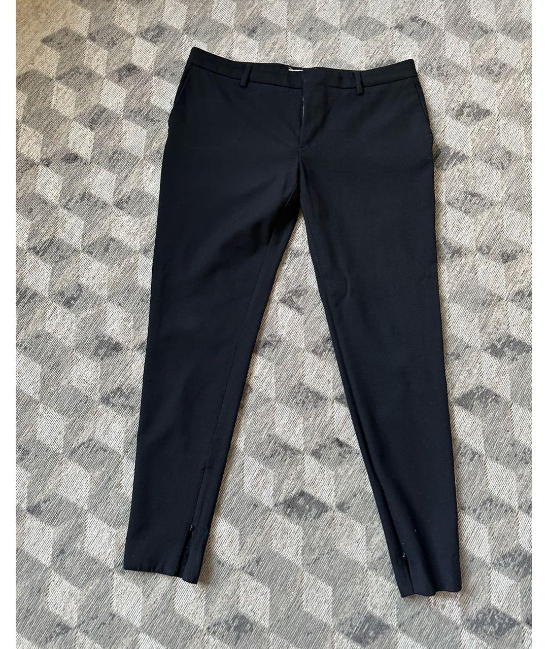 SAINT LAURENT Черные шерстяные брюки узкие, фото 9