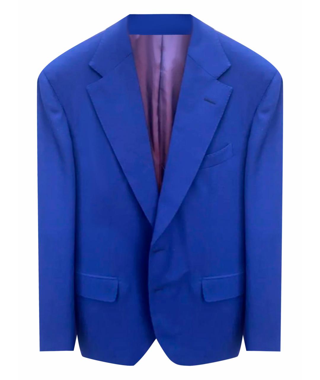 SARTORIA ROSSI Синий шерстяной пиджак, фото 1