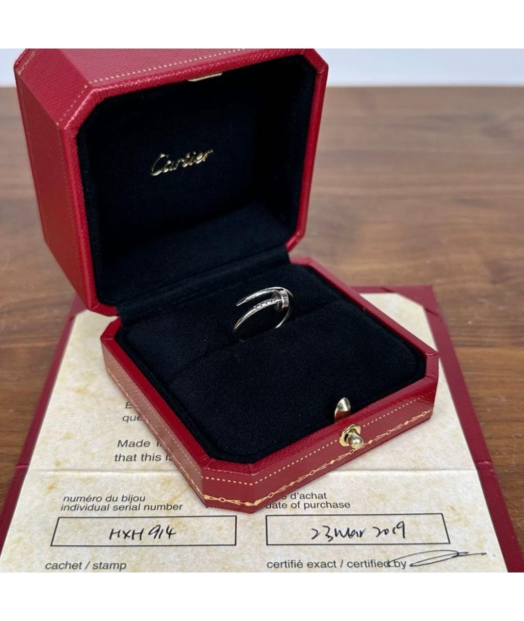 CARTIER Серебряное кольцо из белого золота, фото 4