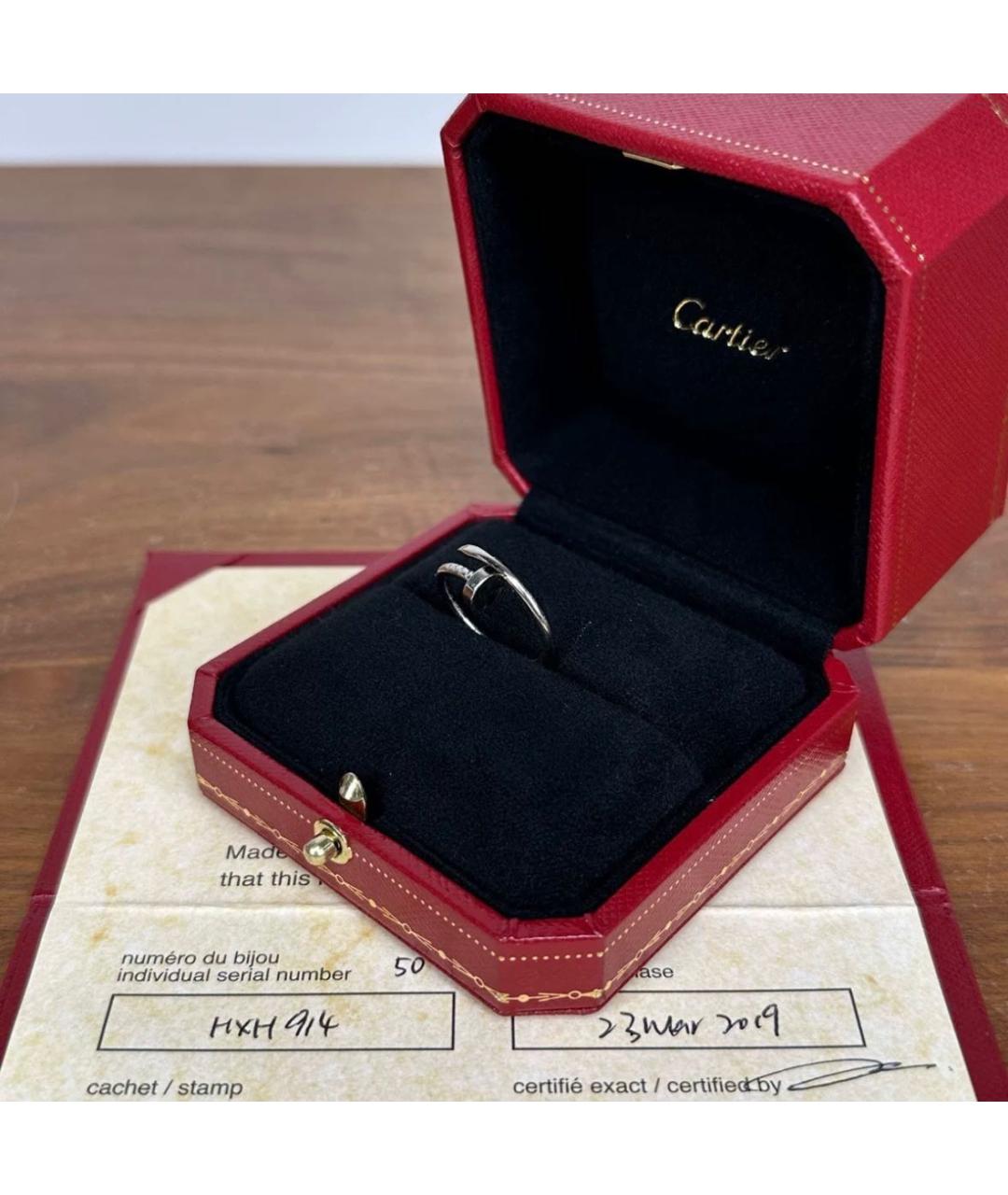 CARTIER Серебряное кольцо из белого золота, фото 3