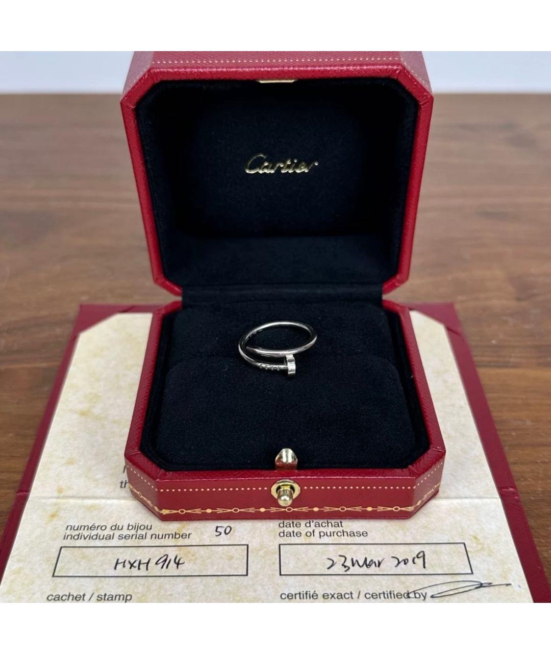 CARTIER Серебряное кольцо из белого золота, фото 5