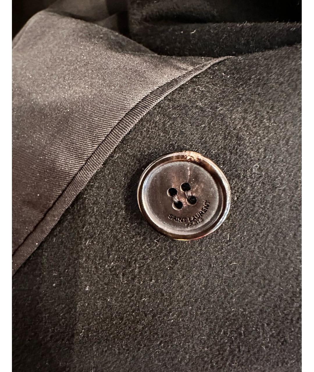 SAINT LAURENT Черный шерстяной жакет/пиджак, фото 8