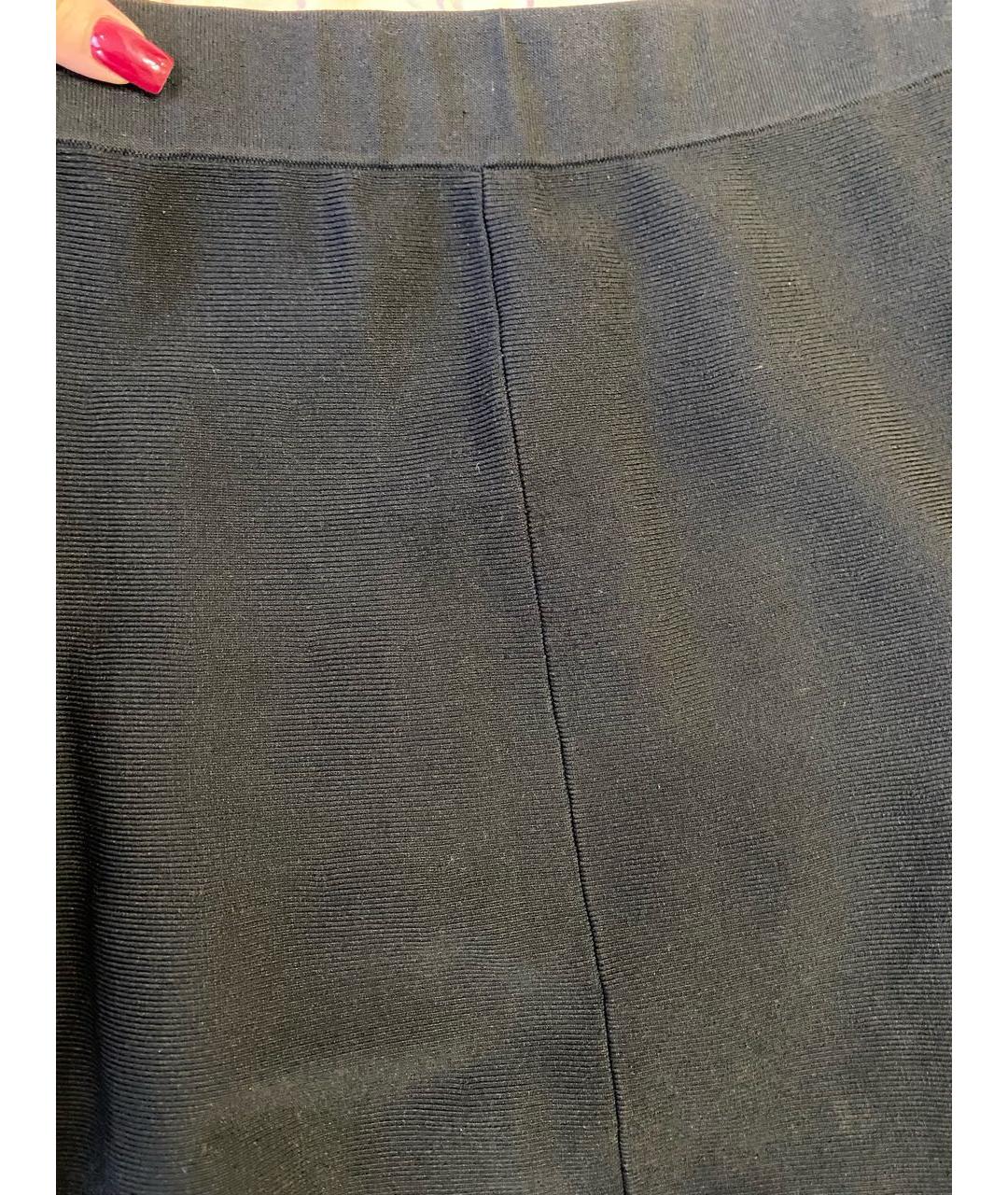 SANDRO Черная вискозная юбка макси, фото 3
