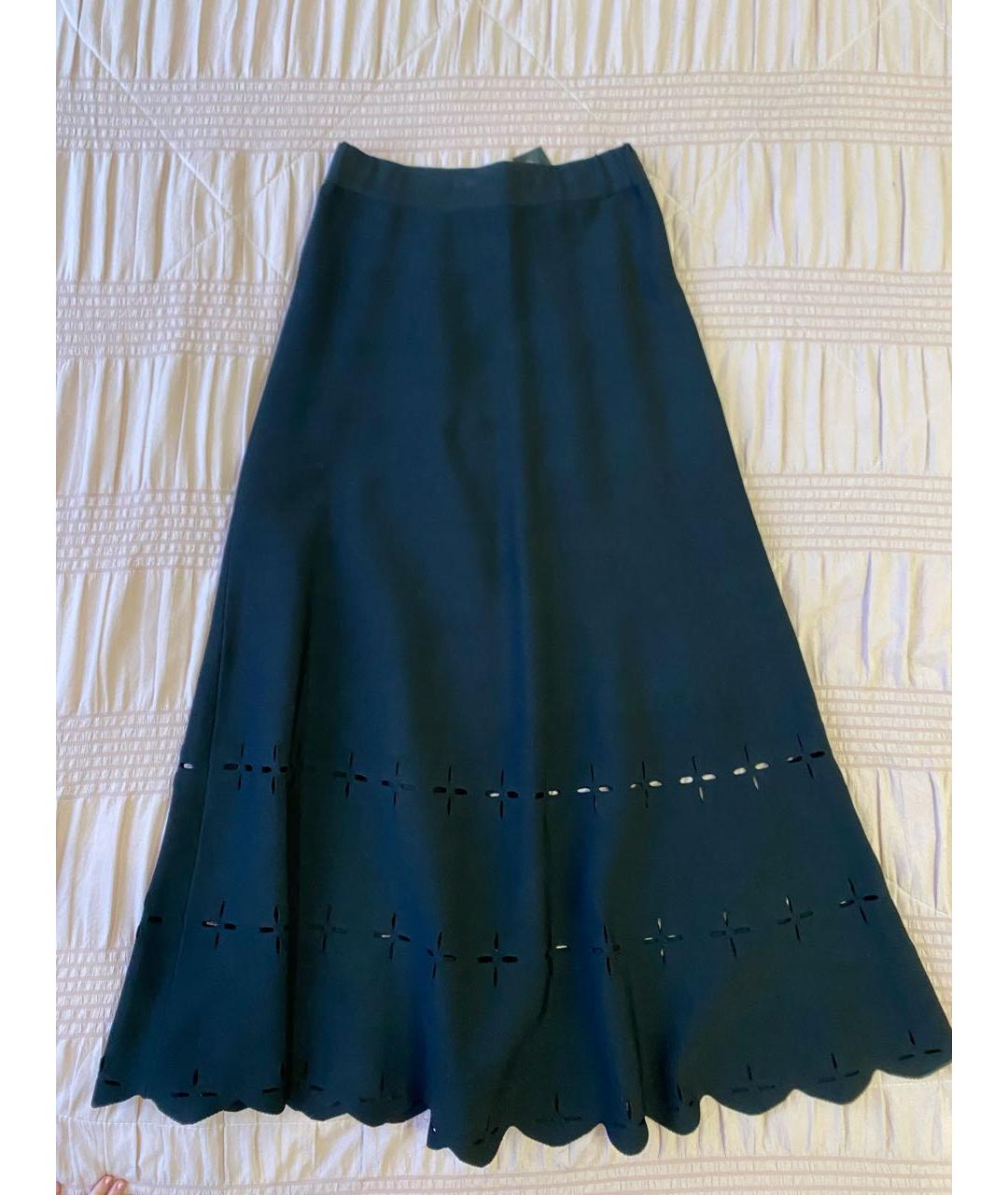 SANDRO Черная вискозная юбка макси, фото 2