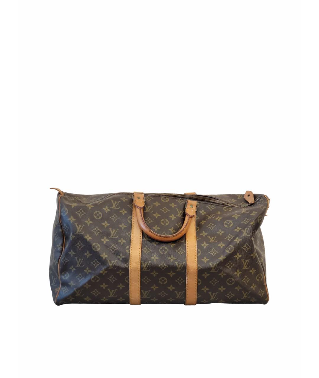 LOUIS VUITTON PRE-OWNED Коричневая дорожная/спортивная сумка, фото 1