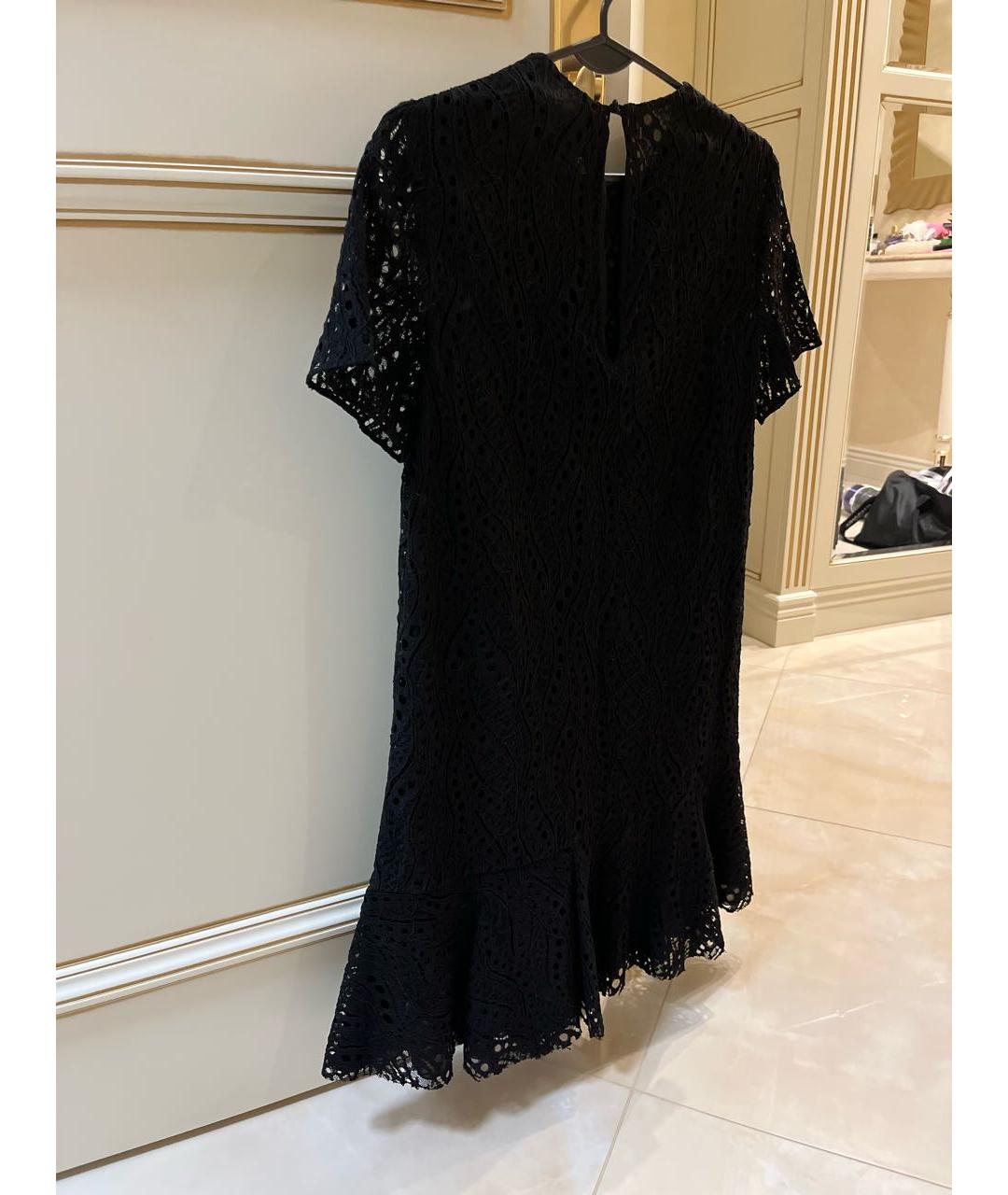SAINT LAURENT Черное хлопковое коктейльное платье, фото 2