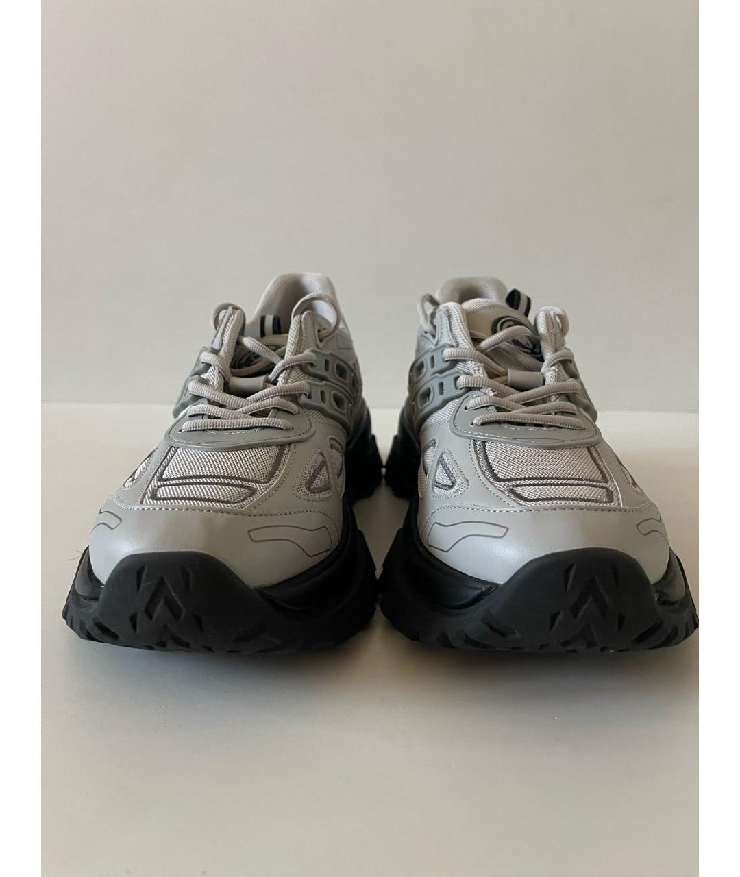 AXEL ARIGATO Серые кожаные низкие кроссовки / кеды, фото 8