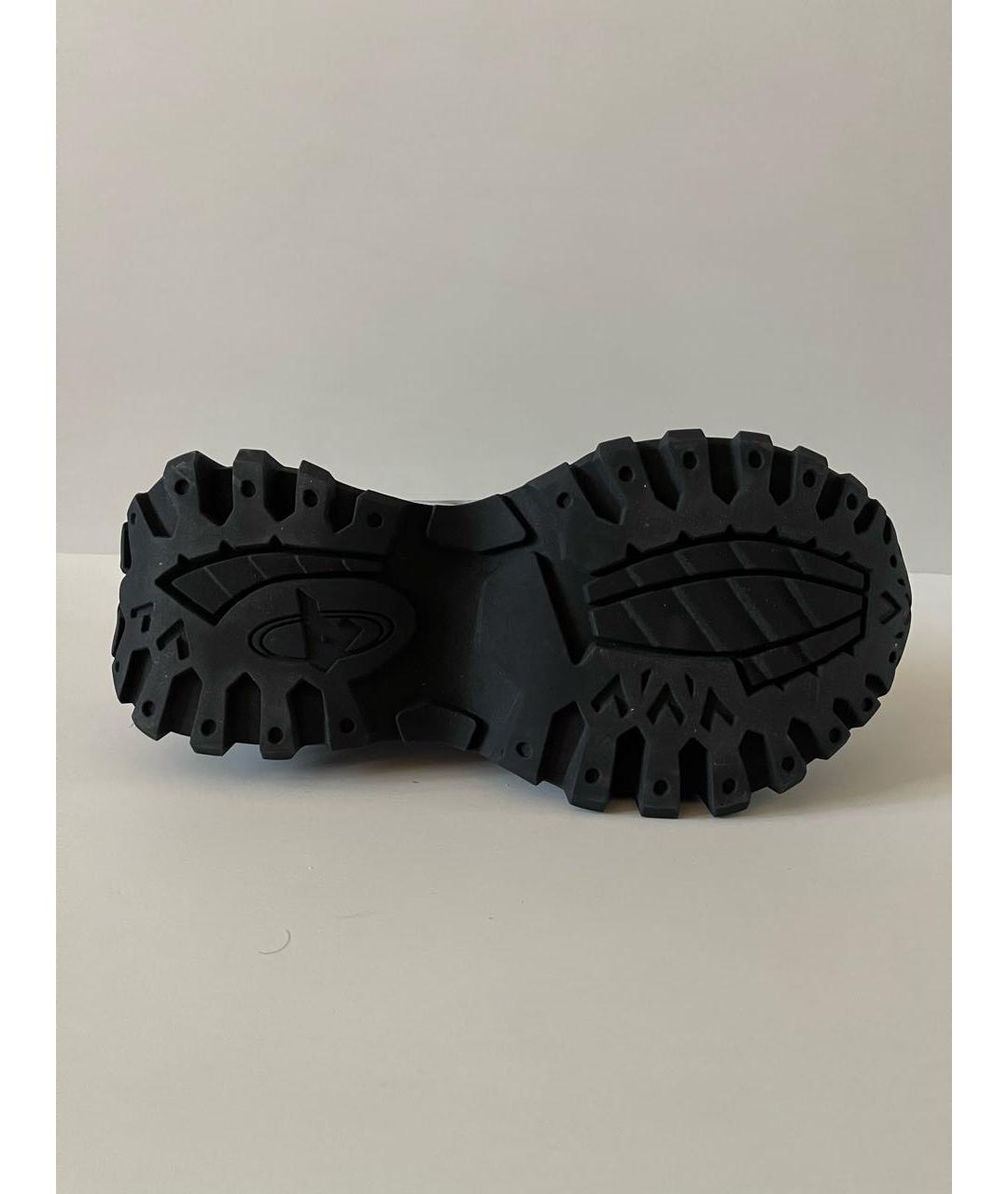 AXEL ARIGATO Серые кожаные низкие кроссовки / кеды, фото 6