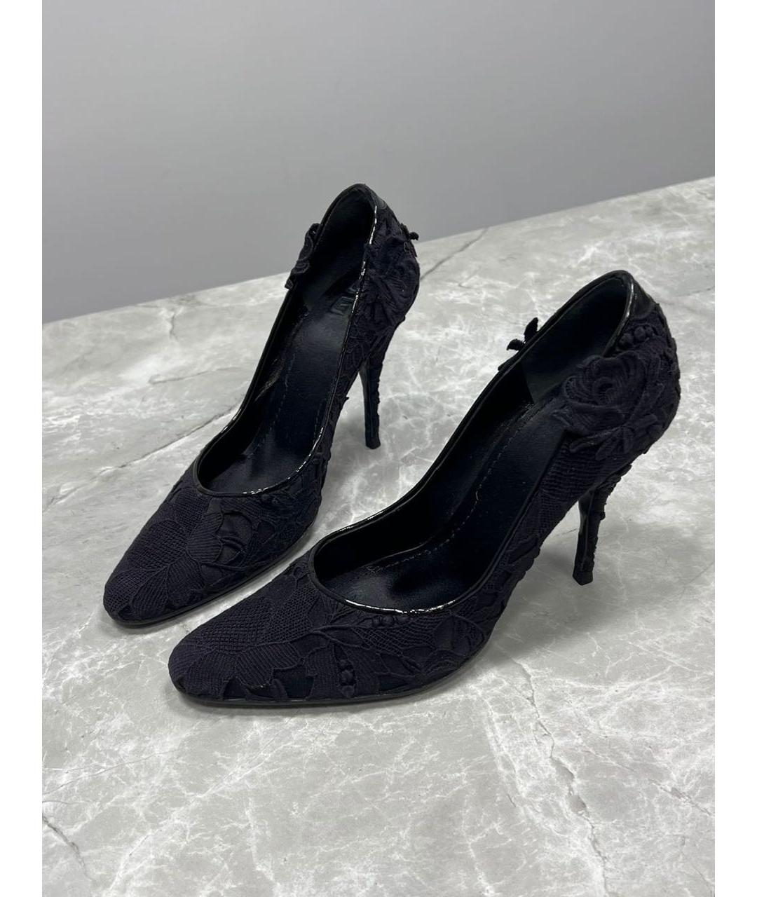 GIVENCHY Черные текстильные туфли, фото 2