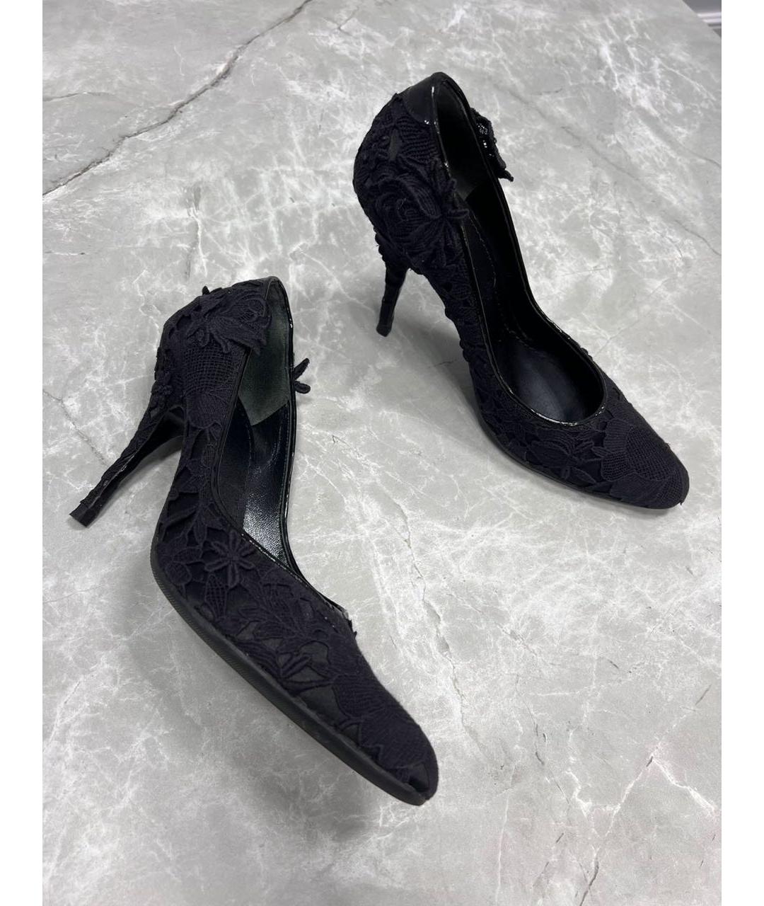 GIVENCHY Черные текстильные туфли, фото 4