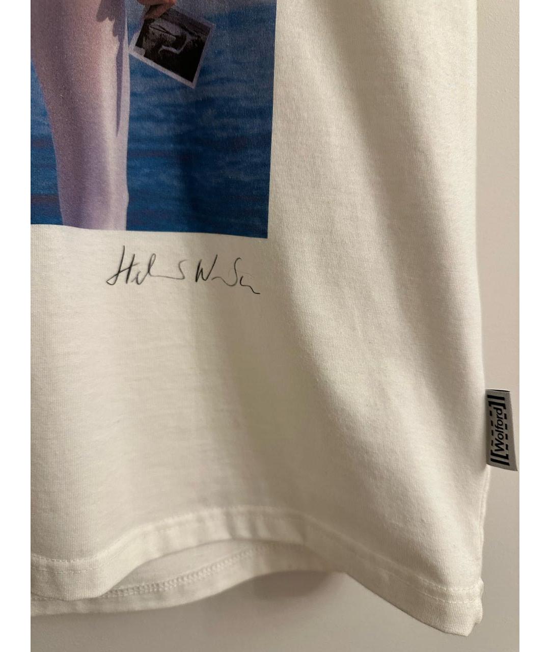 WOLFORD Белая хлопковая футболка, фото 4