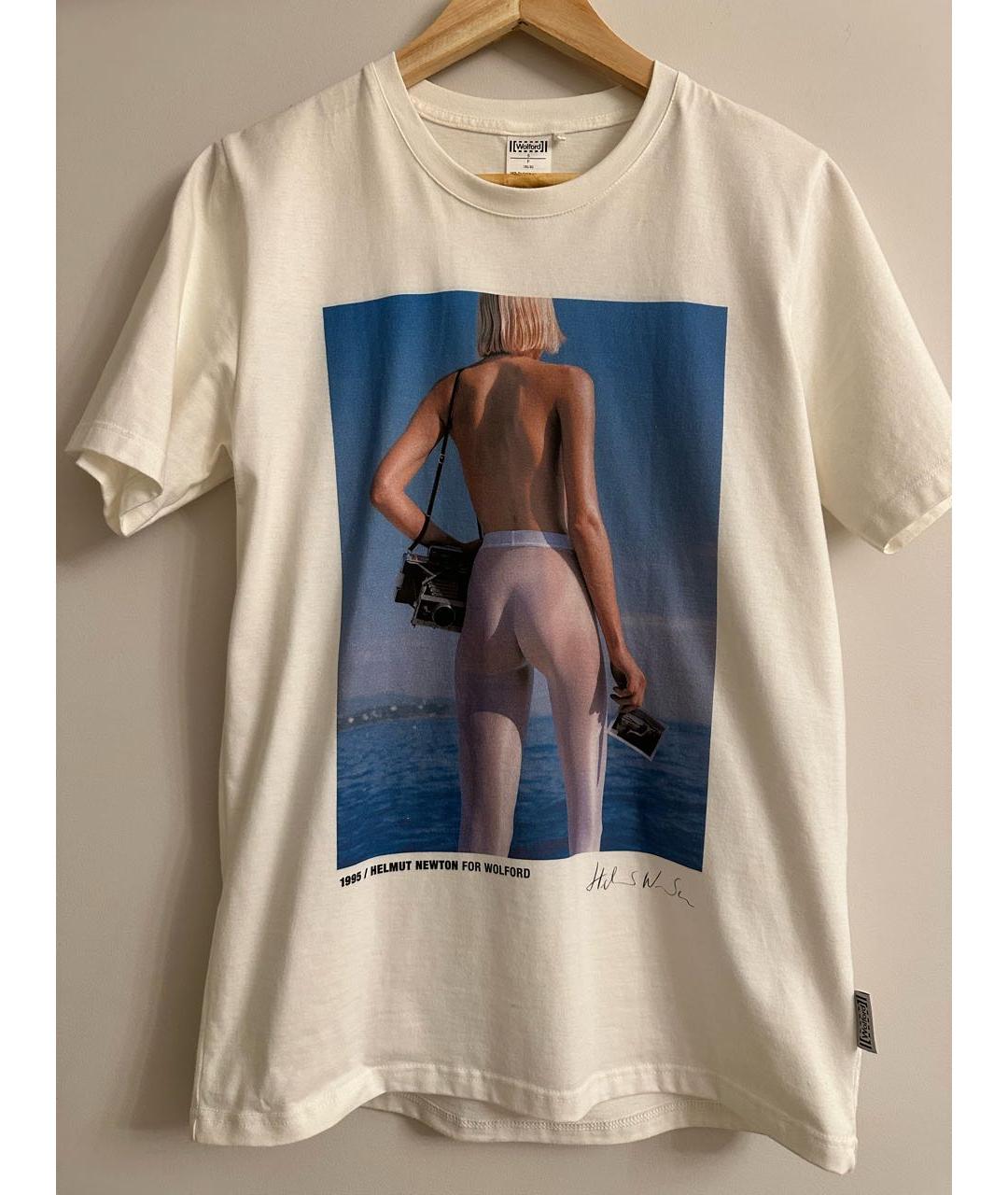 WOLFORD Белая хлопковая футболка, фото 6