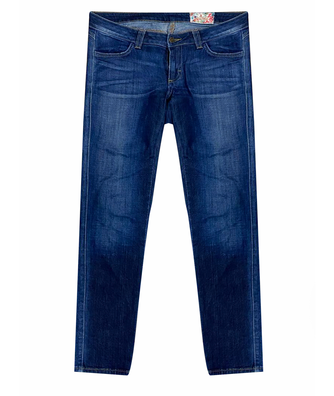 SI-JAY Синие хлопко-полиэстеровые джинсы слим, фото 1