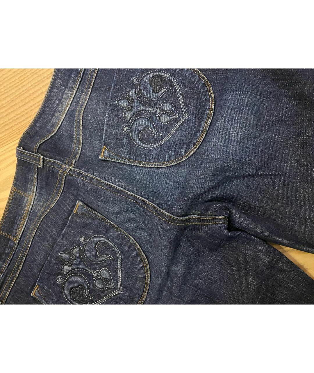 SI-JAY Синие хлопко-полиэстеровые джинсы слим, фото 4