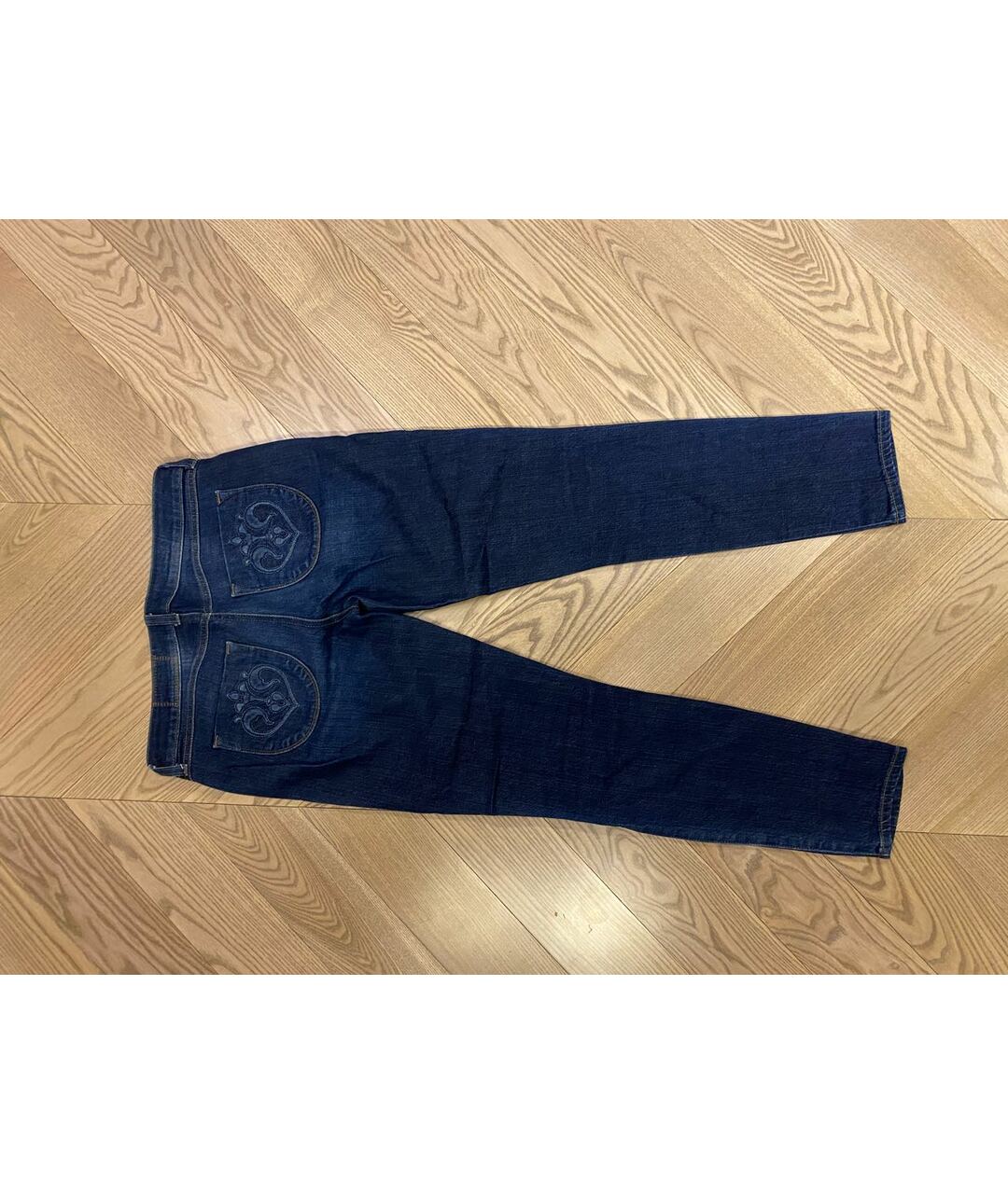 SI-JAY Синие хлопко-полиэстеровые джинсы слим, фото 2