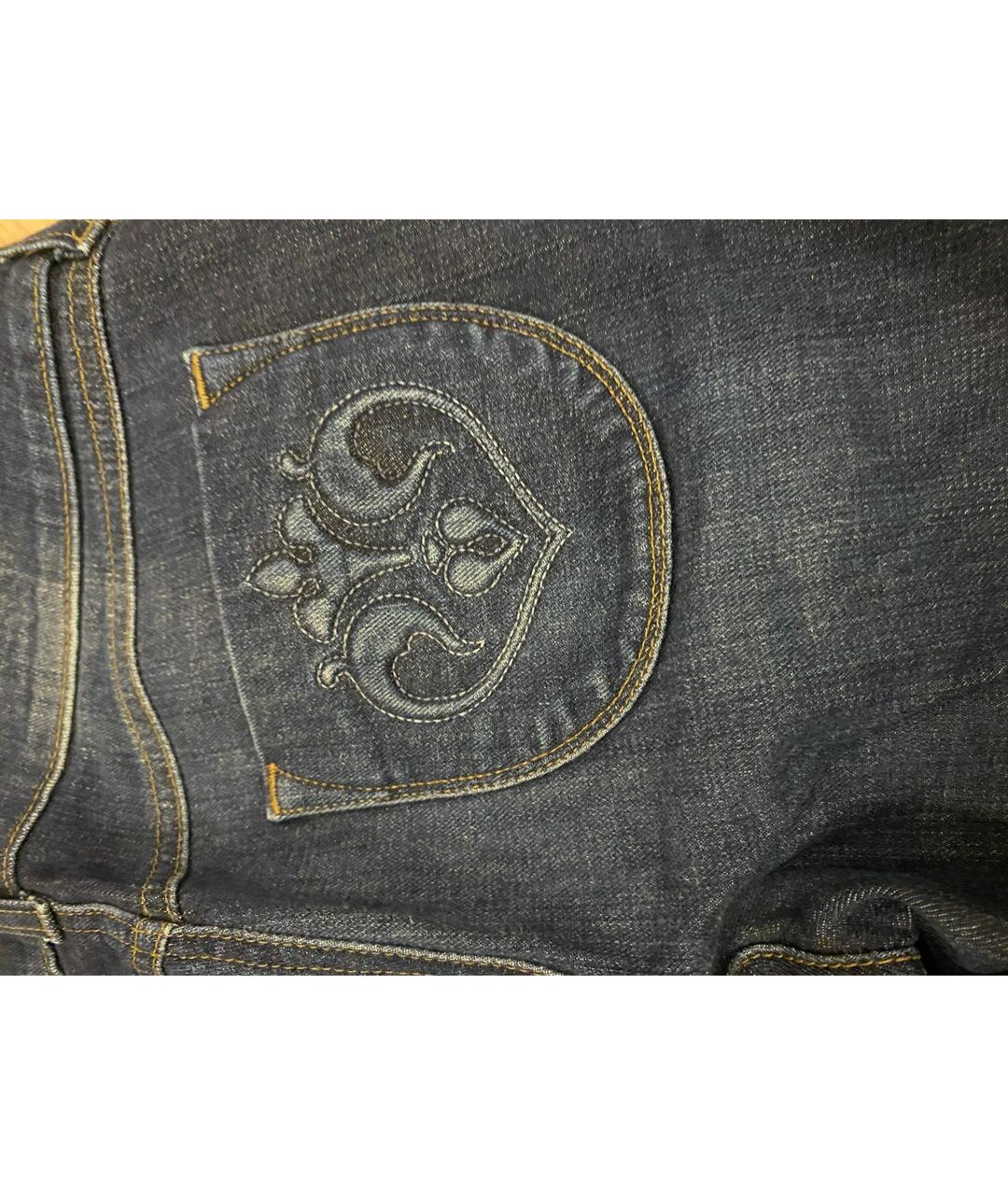SI-JAY Синие хлопко-полиэстеровые джинсы слим, фото 3