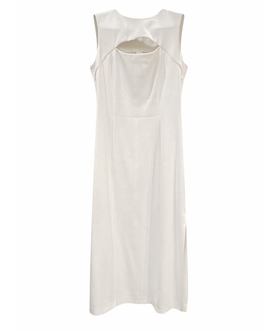 12 STOREEZ Белое шерстяное коктейльное платье, фото 1
