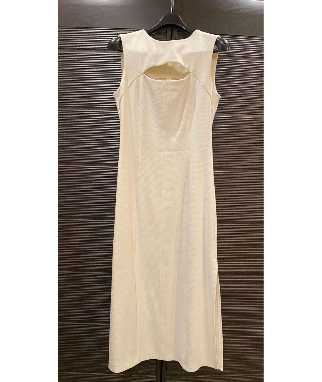 12 STOREEZ Белое шерстяное коктейльное платье, фото 5
