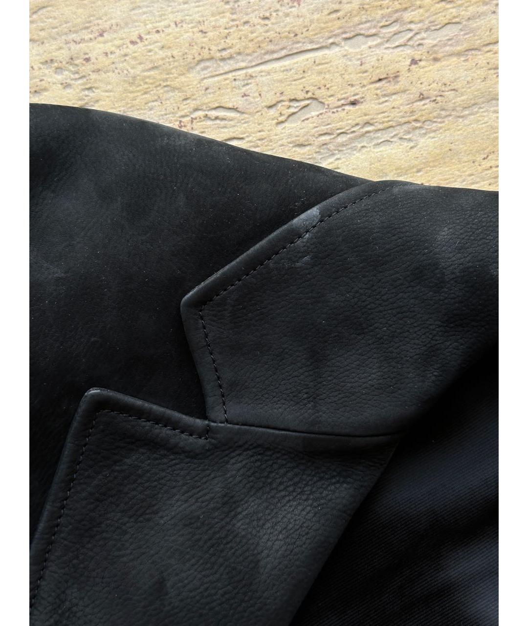 TOM FORD Антрацитовый кожаный пиджак, фото 6