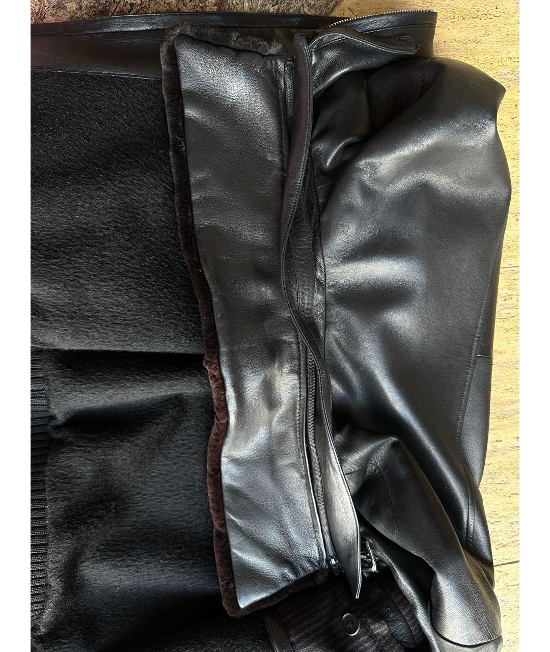 BRIONI Черная кожаная куртка, фото 7