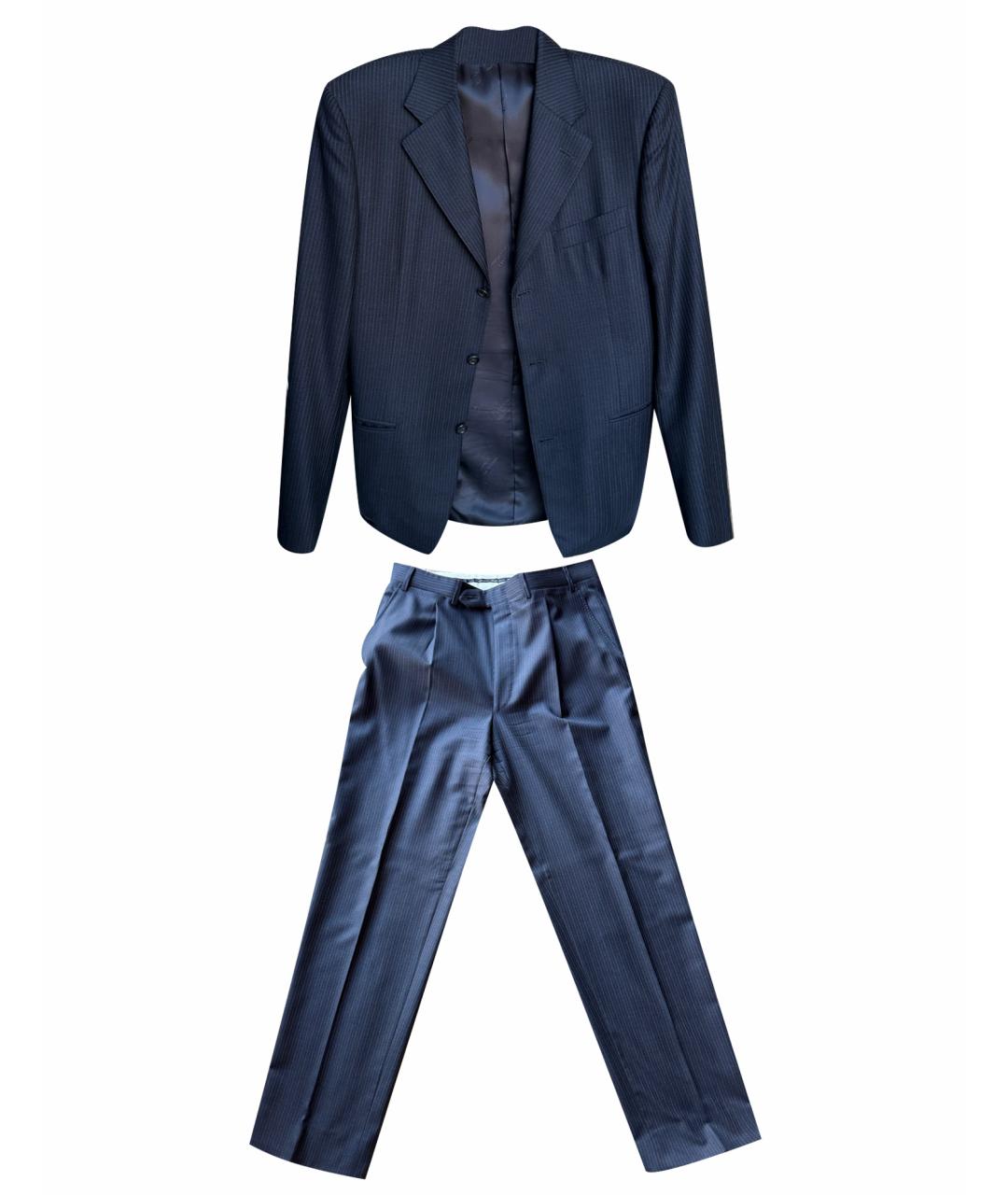 CANALI Темно-синий классический костюм, фото 1