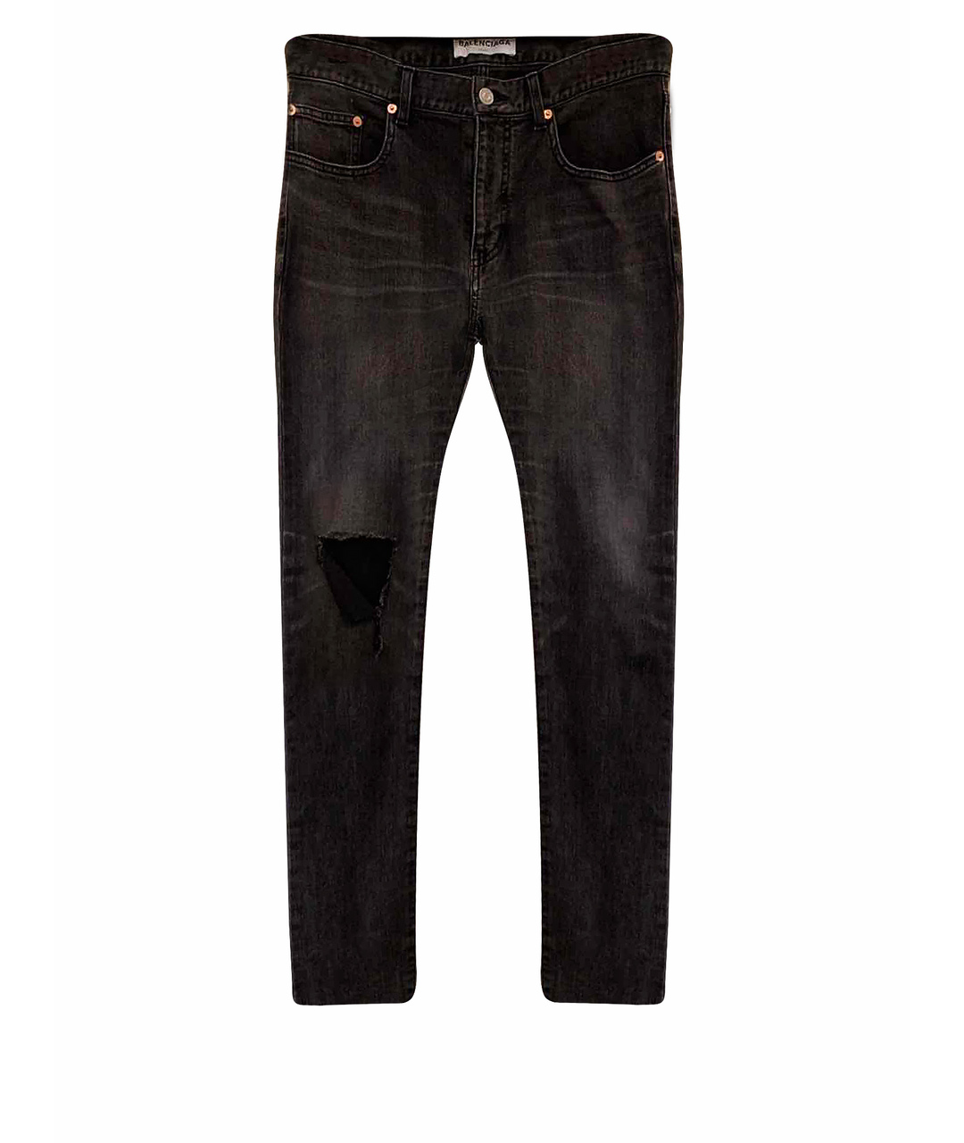 BALENCIAGA Серые прямые джинсы, фото 1