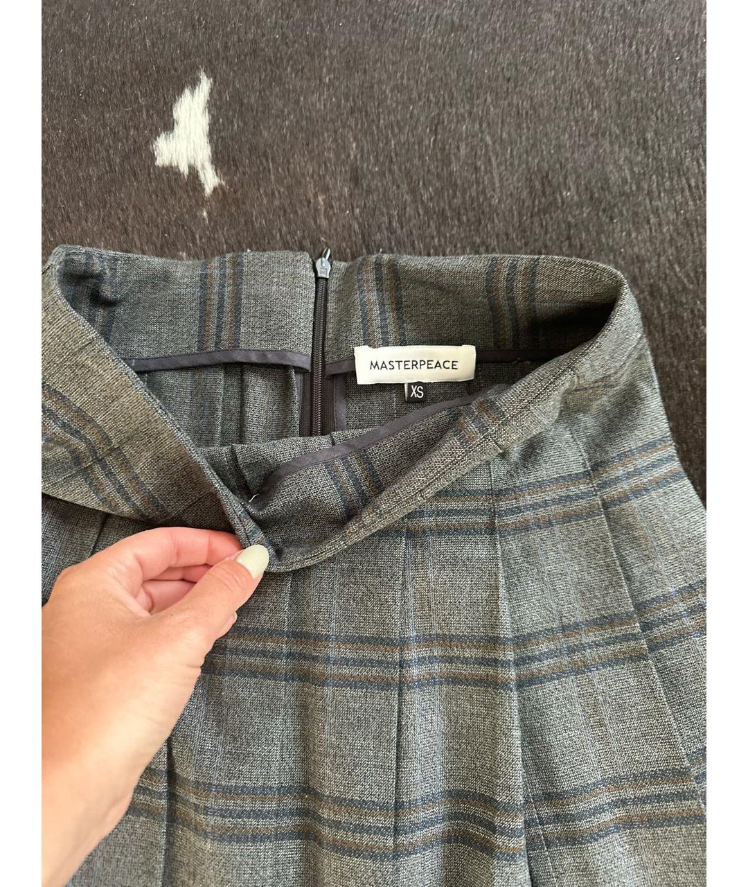 MASTERPEACE Серая полиэстеровая юбка макси, фото 2