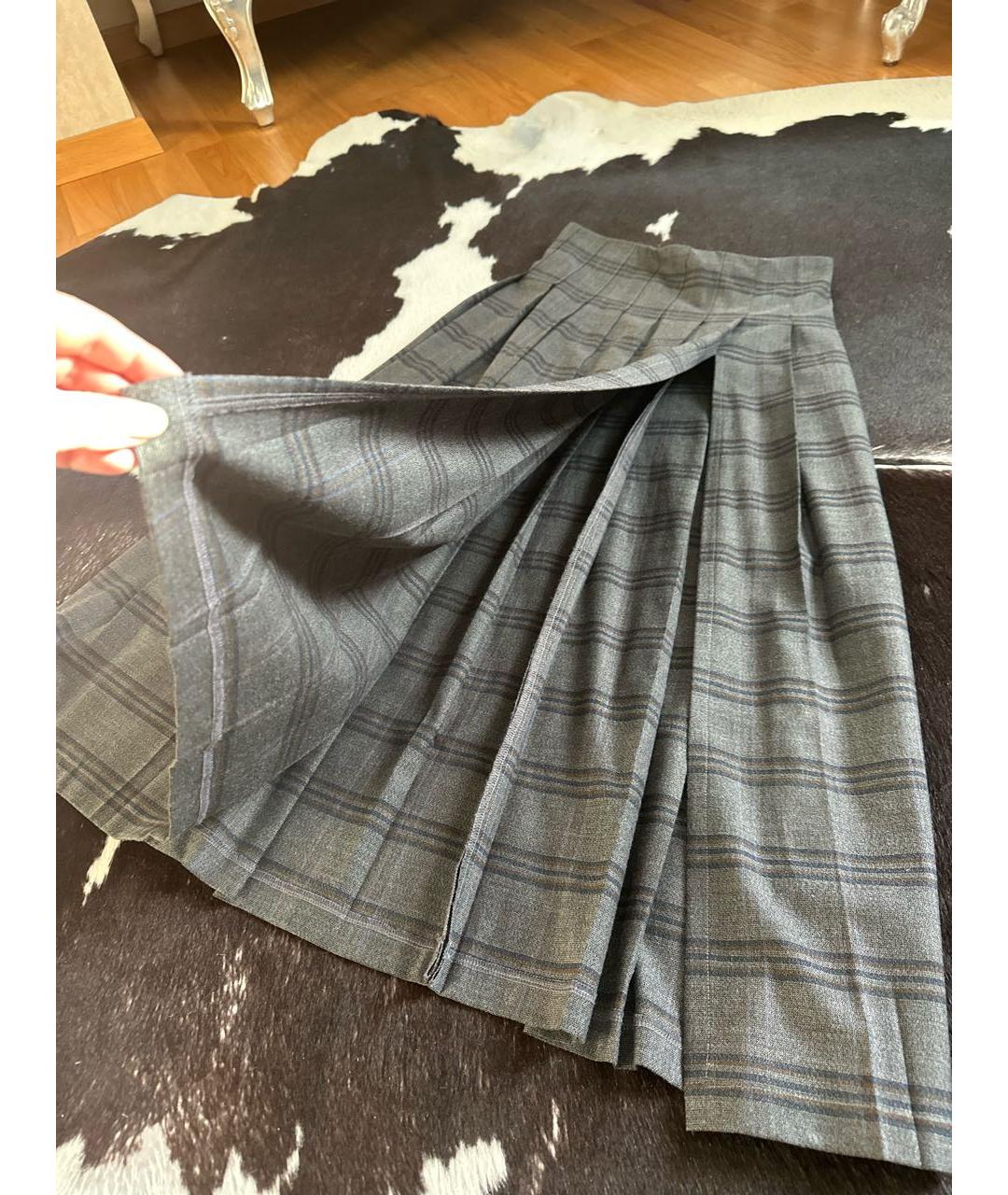 MASTERPEACE Серая полиэстеровая юбка макси, фото 3