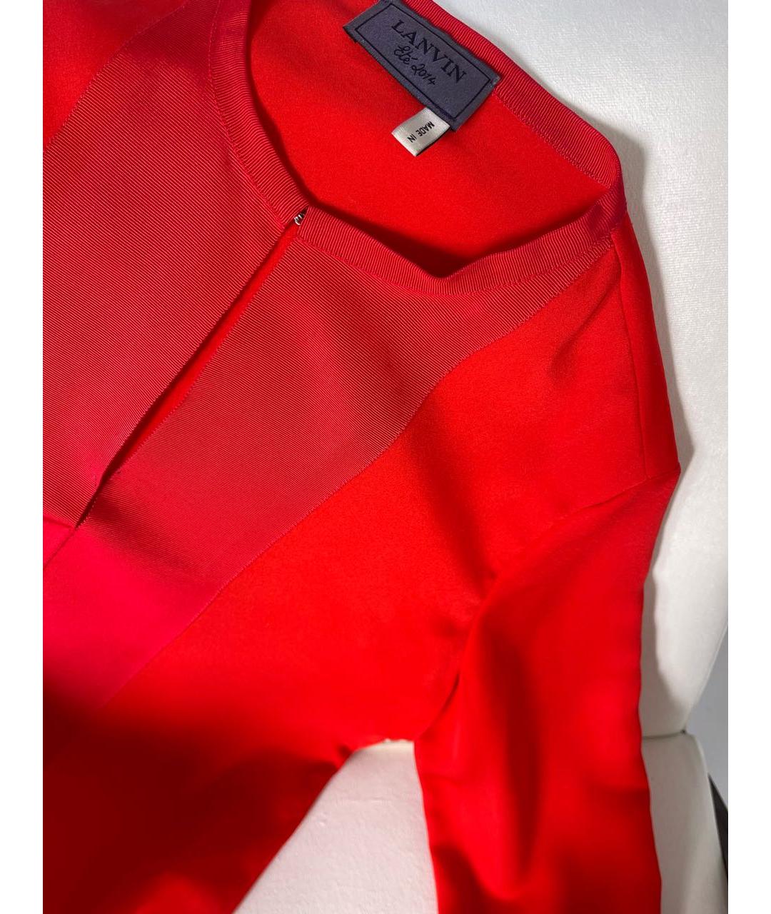 LANVIN Красная полиэстеровая блузы, фото 5