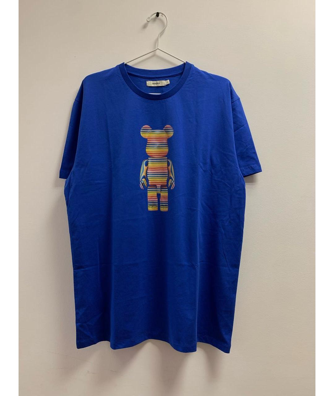 THE PANGAIA Синяя хлопковая футболка, фото 7