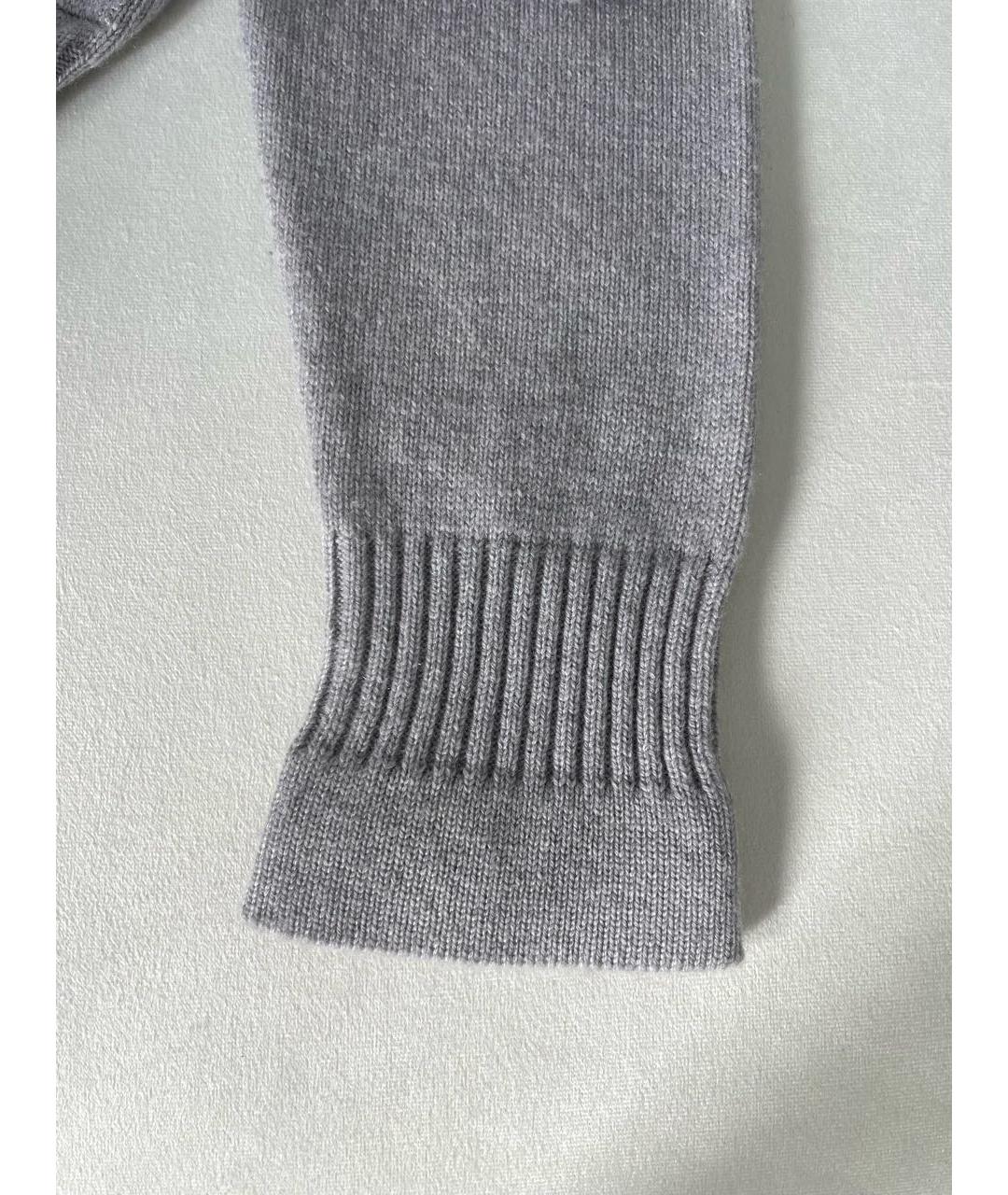 CHANEL Серое кашемировое повседневное платье, фото 8