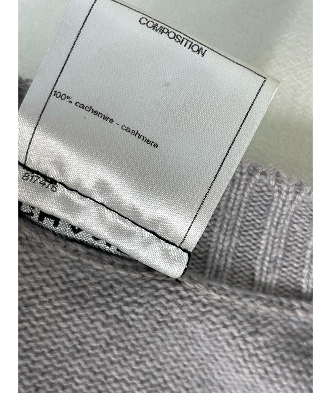 CHANEL Серое кашемировое повседневное платье, фото 7