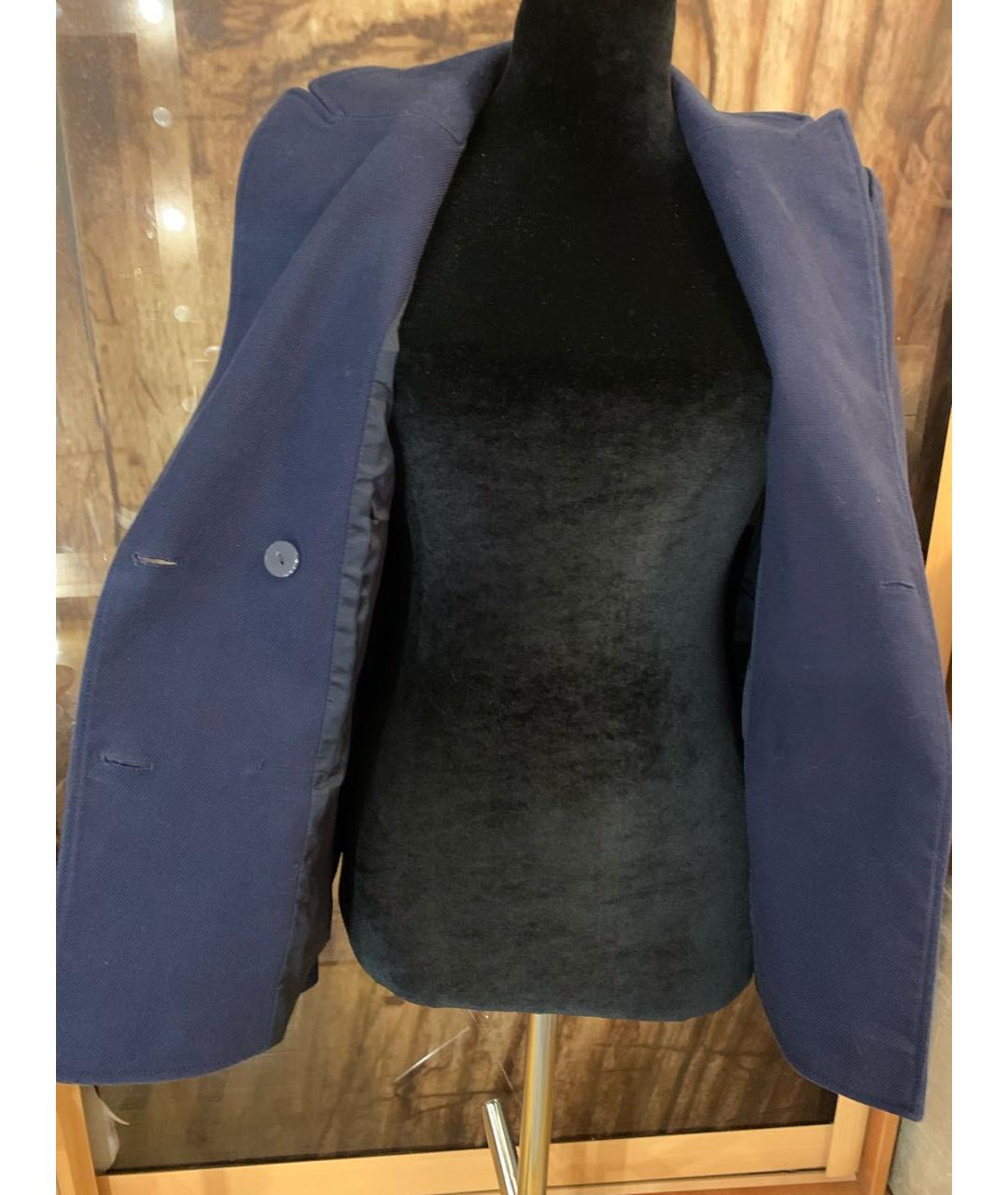 MAX&CO Темно-синий хлопковый жакет/пиджак, фото 3
