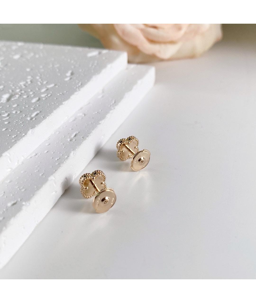 VAN CLEEF & ARPELS Красные серьги из желтого золота, фото 4