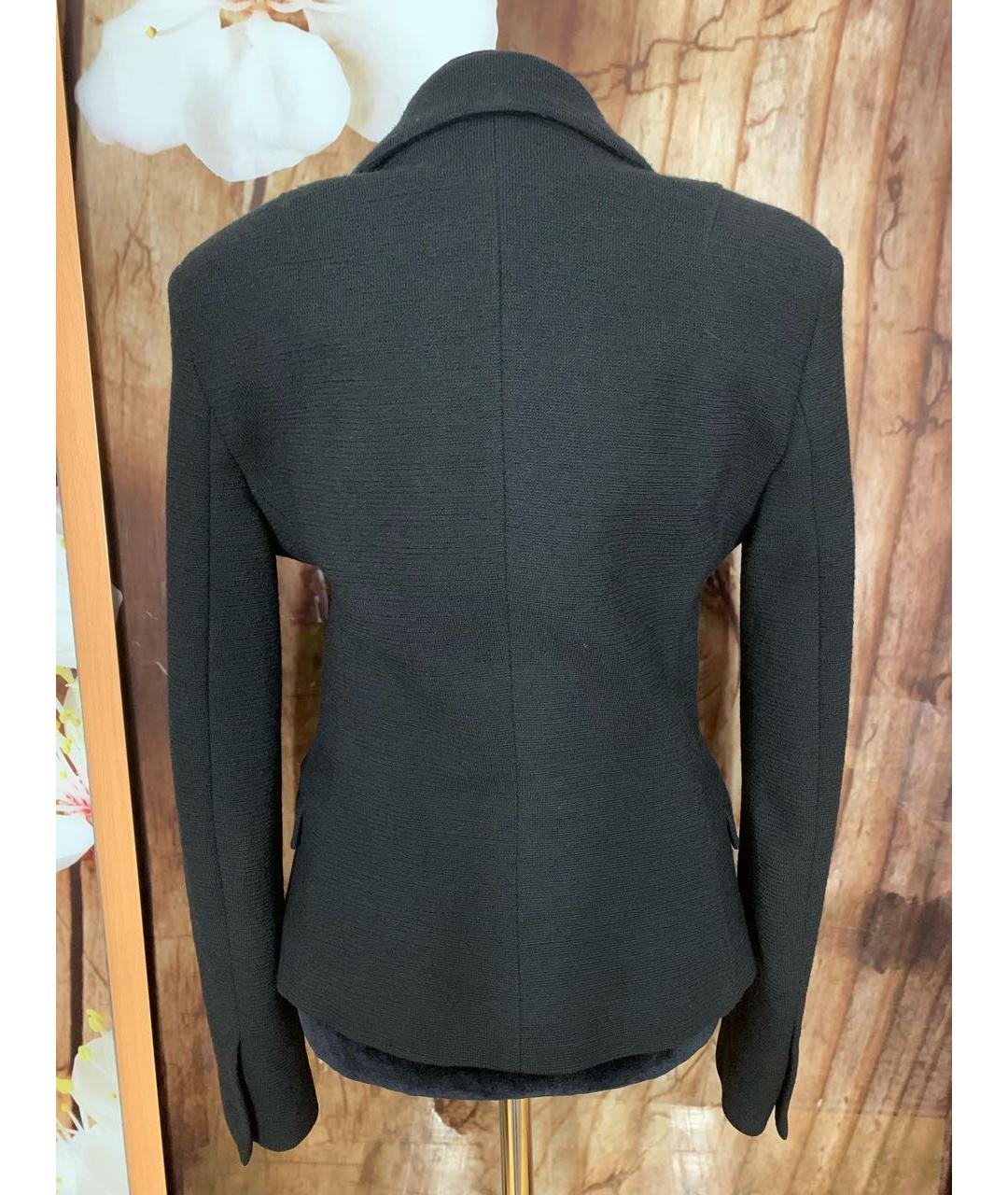 COSTUME NATIONAL Черный шерстяной жакет/пиджак, фото 2