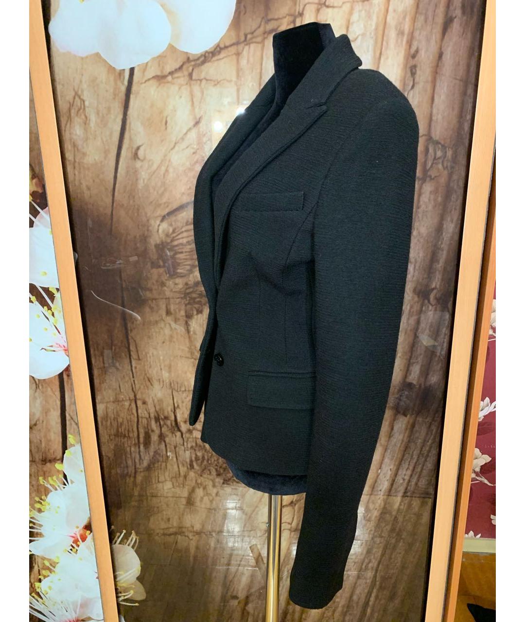 COSTUME NATIONAL Черный шерстяной жакет/пиджак, фото 3