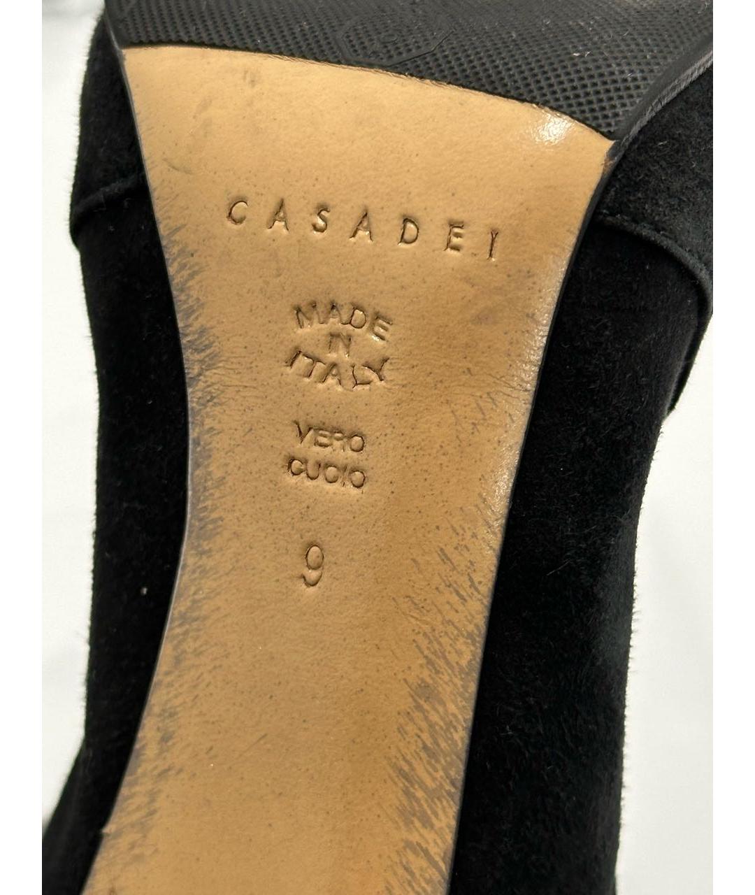 CASADEI Черные замшевые сапоги, фото 6